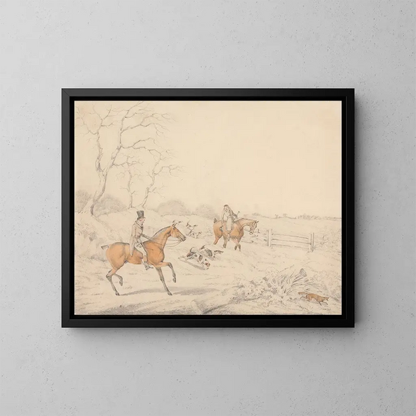 Dibujo secreto - Henry Thomas Alken — cuadro enmarcado en la pared