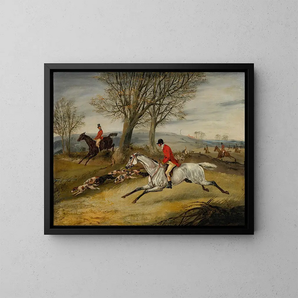 Caza a la montería - Henry Thomas Alken — cuadro enmarcado en la pared