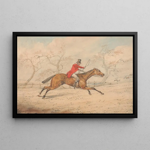 Plutôt Trop Lent - Henry Thomas Alken — cuadro enmarcado en la pared