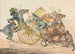 Discoveries in Sports or the Miseries of Driving, you discover a new way to reduce your crew - Henry Thomas Alken — artwork view