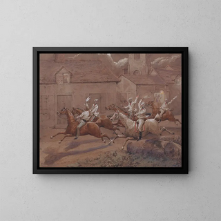 Henry Thomas Alken - The Night Riders of Nacton The Finish Nacton Church and Village.webp