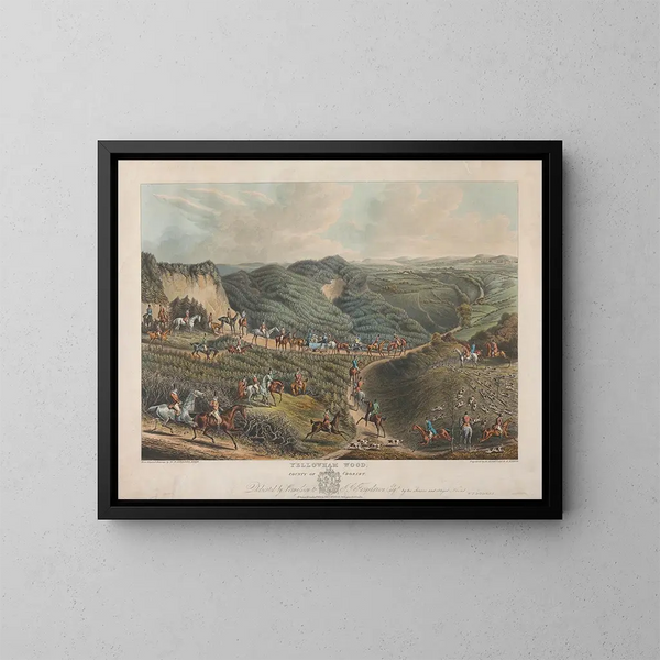 Wood of Yellowham - Henry Thomas Alken — framed artwork on a wall