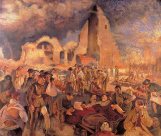 Henry Tonks - An Advanced Dressing Station in France 1918.webp