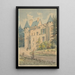 Château de Vouzan - Henry Victor Burgy — cuadro enmarcado en la pared