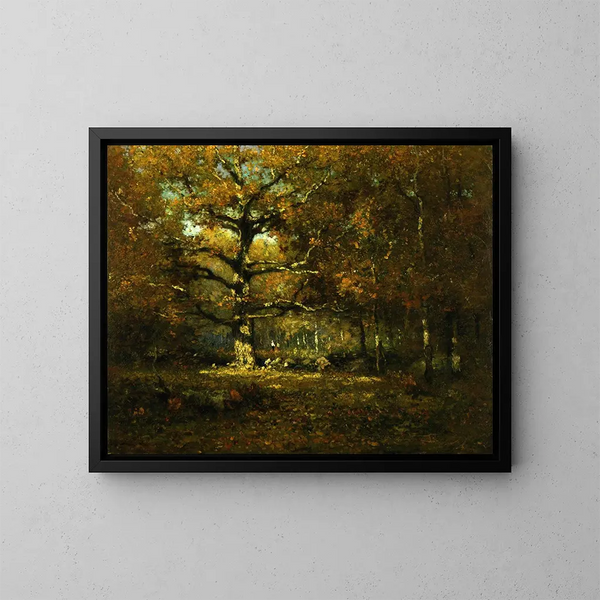 Madera de Connecticut - Henry Ward Ranger — cuadro enmarcado en la pared