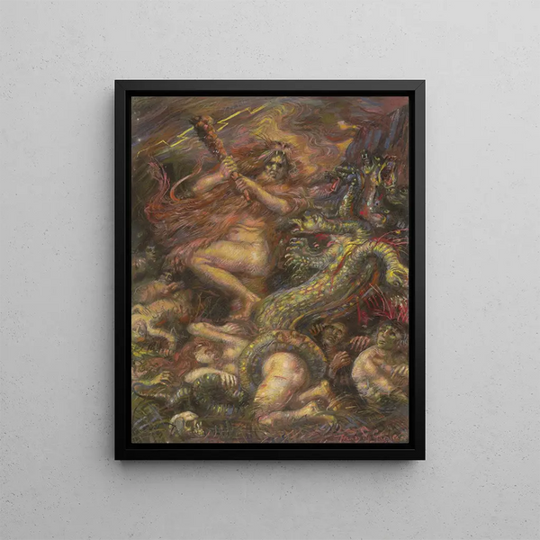 Henry de Groux - The Battle of Hercules and the Hydra.webp