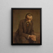 Portrait of the artist's father - Henryk Grombecki — framed artwork on a wall