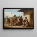 Escena oriental, venta de caballos - Henryk Pillati — cuadro enmarcado en la pared