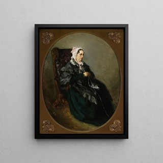 Henryk Rodakowski - Portrait of artists aunt sketch.webp