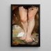 Study of Phryne's legs for the painting Phryne at the Posidonian festival in Eleusis - Henryk Siemiradzki — framed artwork on a wall