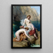 by the Summer Seas - Herbert James Draper — framed artwork on a wall