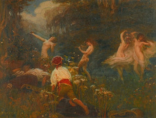 Herbert James Draper - First Sketch For The Vintage Morn.webp
