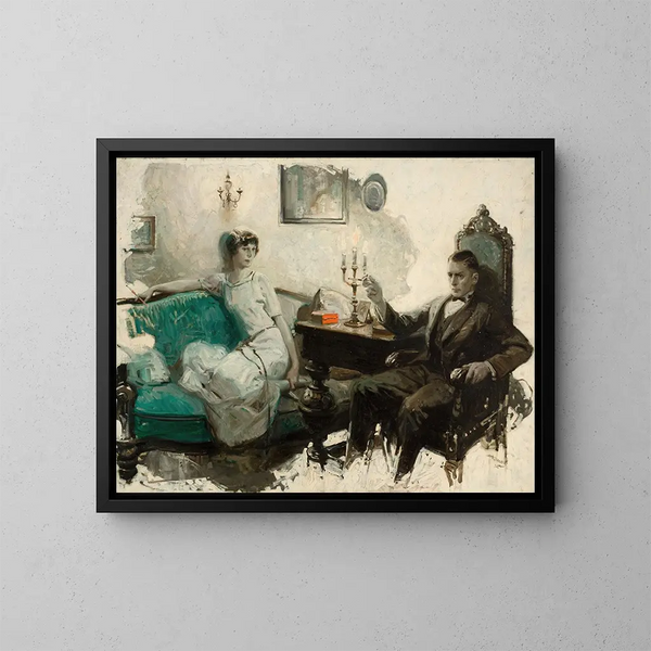 Contemplación - Herbert Morton Stoops — cuadro enmarcado en la pared
