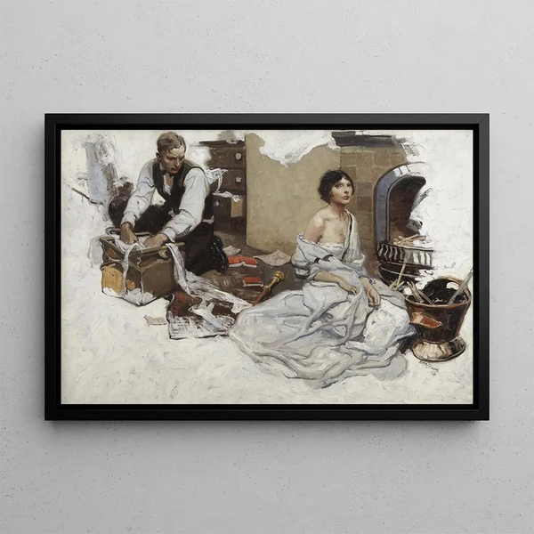 Herbert Morton Stoops - Couple at Hearth.webp