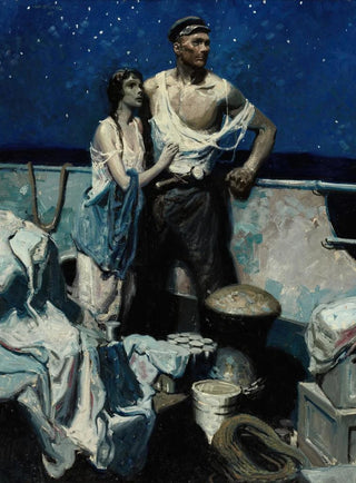 Herbert Morton Stoops - Hurricane Harvest Starry Night.webp