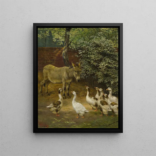 Herbert William Weekes - In The Farmyard.webp