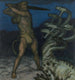 Hércules y la Hidra - Franz von Stuck — vista de la obra