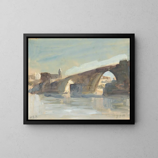 Un puente - Hercules Brabazon Brabazon — cuadro enmarcado en la pared