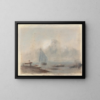 Hercules Brabazon Brabazon - A Sailing Ship near Shore.webp