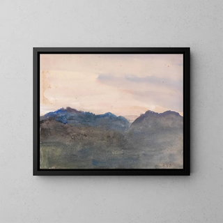 Paisaje de la tarde - Hercules Brabazon Brabazon — cuadro enmarcado en la pared