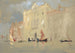 Gondolas frente a un palacio en el Gran Canal en Venecia - Hercules Brabazon Brabazon — vista de la obra
