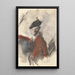 study after the portrait of Cornet Nehemiah Winter 11th Dragoons by Joshua Reynolds - Hercules Brabazon Brabazon — framed artwork on a wall