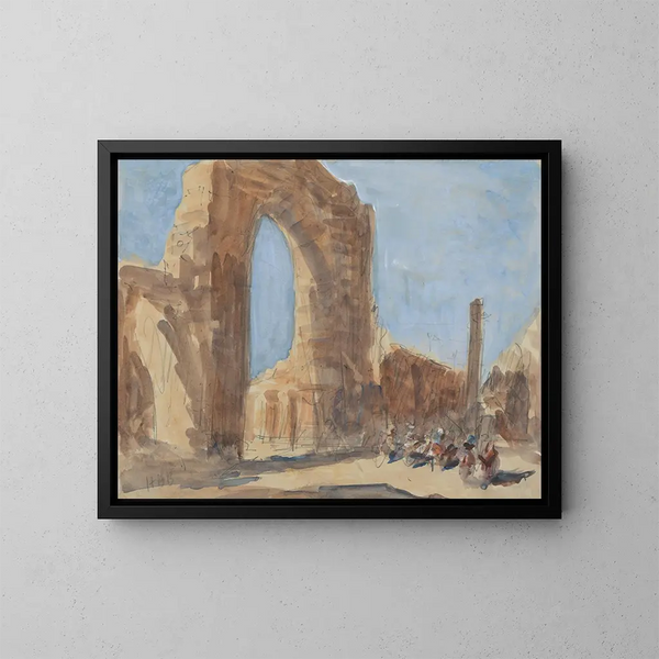Hercules Brabazon Brabazon - The QuwwatulIslam or Might of Islam mosque and the Iron Pillar of Delhi Qtub Minar complex.webp