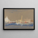 La Salute et le Palais des Doges depuis le Bassin de Saint-Marc - Hercules Brabazon Brabazon — framed artwork on a wall