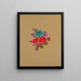 Grupo floral polícromo I - Herman A. Elsberg — cuadro enmarcado en la pared