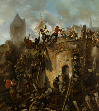Herman Frederik Carel Ten Kate - Beleg van Alkmaar 18 september 1573 Spaanse troepen bestormen de stad.webp