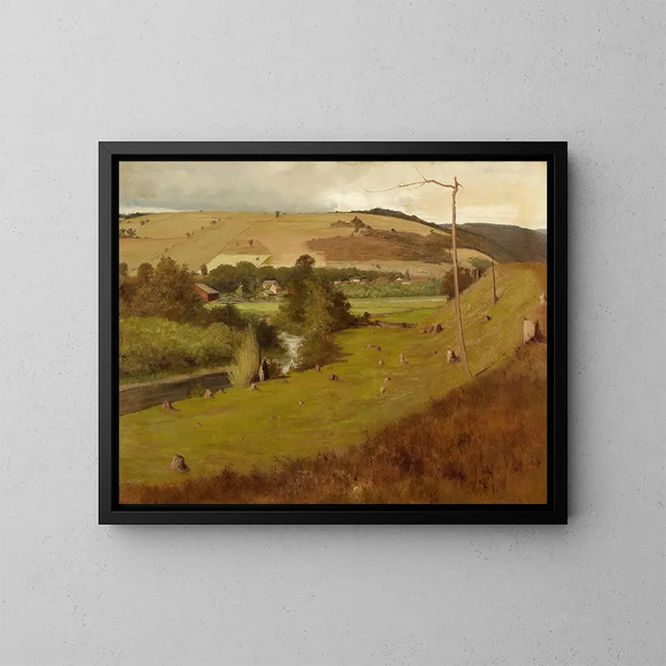 Paisaje de Nueva Inglaterra - Herman Hartwich — cuadro enmarcado en la pared