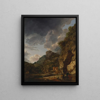 Herman Nauwincx - Mountain Landscape with River and Wagon.webp