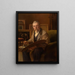 El pintor Alexandre Nestor Nicolas Robert - Herman Richir — cuadro enmarcado en la pared