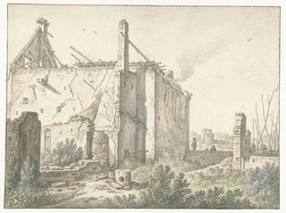 Herman Saftleven - Rune van een huis in Utrecht.webp