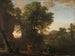 Paisaje con el bautismo del eunuco - Herman van Swanevelt — vista de la obra