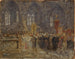 Procesión frente a una iglesia - Hermann Braun — vista de la obra