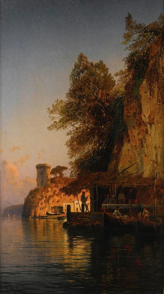 Hermann David Salomon Corrodi - Afternoon By The Sea.webp