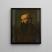 Bust of a Capuchin Monk - Hermann Götz — framed artwork on a wall