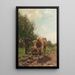 Travail dans les champs - Hermann Johannes van der Weele — framed artwork on a wall