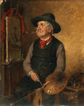 Hermann Kern - A Painter At The Easel.webp