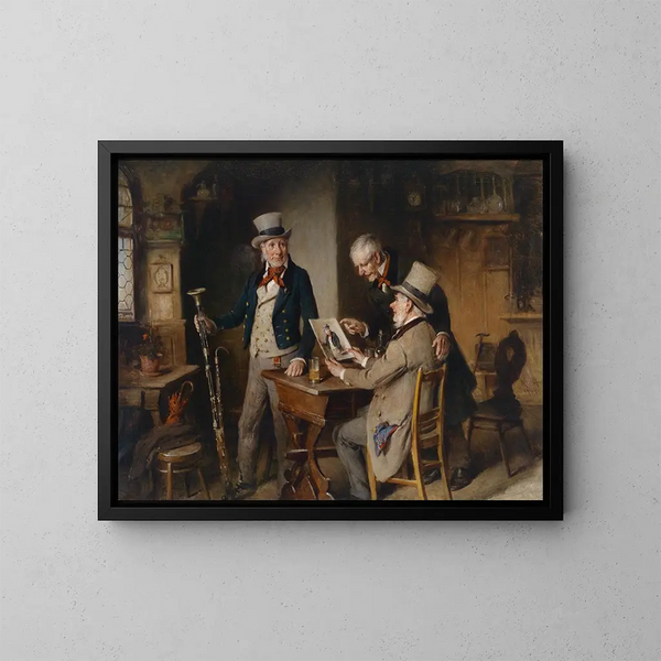 El jugador de bajo - Hermann Kern — cuadro enmarcado en la pared
