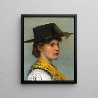 Hermann Lindenschmit - Bauernmdchen in Tracht.webp