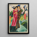 Couple outside - Hermann Lismann — framed artwork on a wall