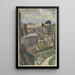 Pitigliano - Hermann Lismann — framed artwork on a wall