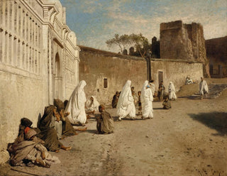 Hermann Ottomar Herzog - Entrance into the Alhambra Spain.webp
