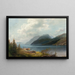 Mountain Lake, Sagne Fjord, Norway - Hermann Ottomar Herzog — framed artwork on a wall