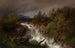 Cascade in Telemarken, Norway - Hermann Ottomar Herzog — artwork view