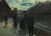 Gare de banlieue au clair de lune - Hermann Pleuer — artwork view