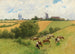 Herd of Animals in a Summer Landscape - Hermann Seeger — artwork view