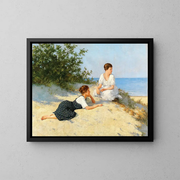 In the dunes of the Baltic Sea - Hermann Seeger — framed artwork on a wall
